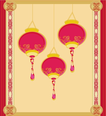 Chinese New Year card のイラスト素材