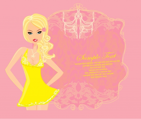 Glamor girl dancing のイラスト素材