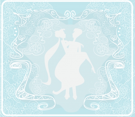 wedding  couple background のイラスト素材