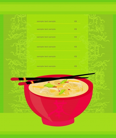 template of traditional Japanese food menu のイラスト素材