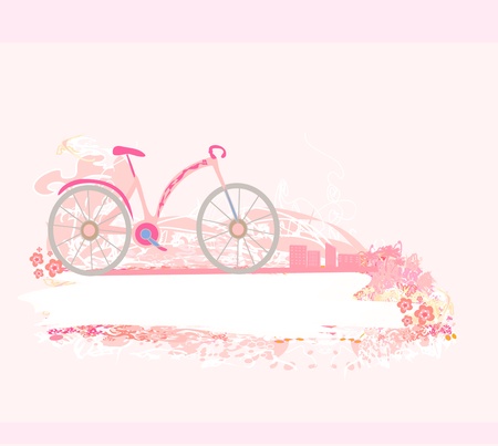 bicycle poster のイラスト素材