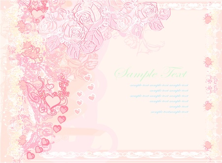 Romantic Flower Background のイラスト素材