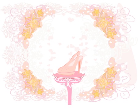 shoes vintage posterのイラスト素材