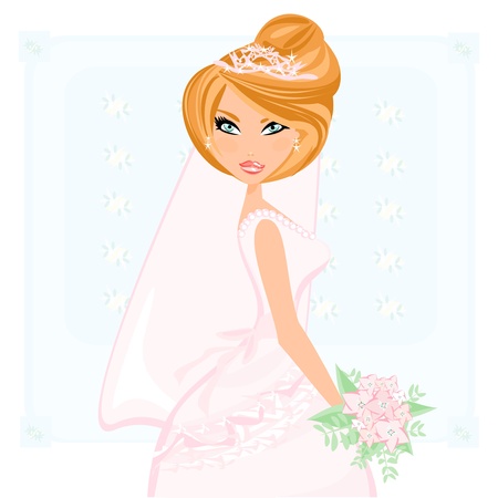 Beautiful bride のイラスト素材