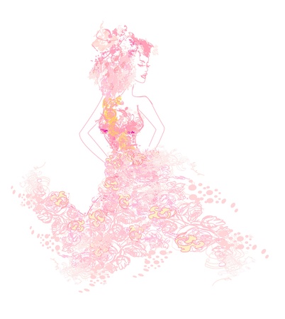 Beautiful bride のイラスト素材