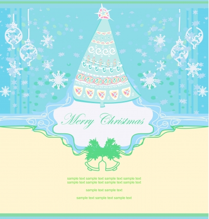  Abstract christmas tree card のイラスト素材