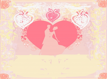  wedding dancing couple background のイラスト素材