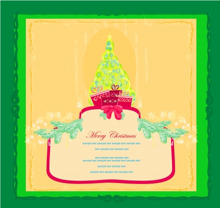  Abstract christmas tree card のイラスト素材