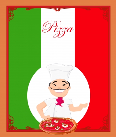  Pizza Menu Template のイラスト素材