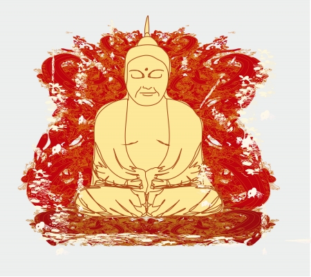  Vector of Chinese Traditional Artistic Buddhism Pattern のイラスト素材