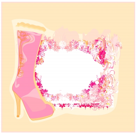  shoes vintage poster のイラスト素材