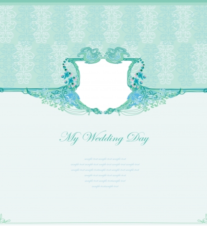  wedding invitation のイラスト素材