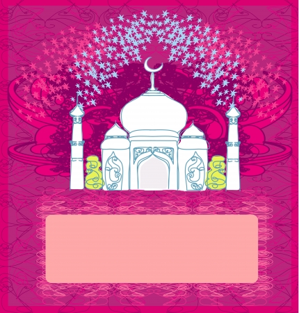  Ramadan background - mosque illustration のイラスト素材