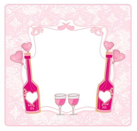  Invitation To Birthday Cocktail Party のイラスト素材