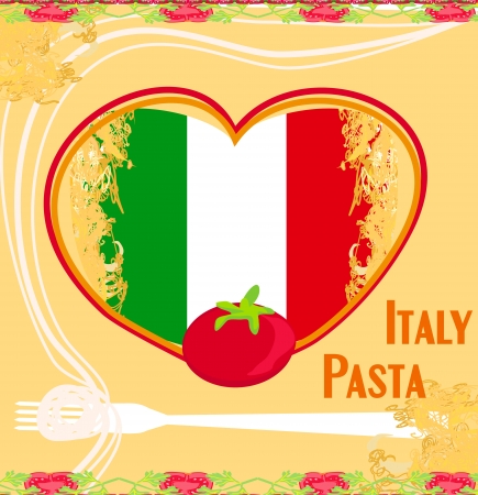  pasta pattern - Vintage style のイラスト素材