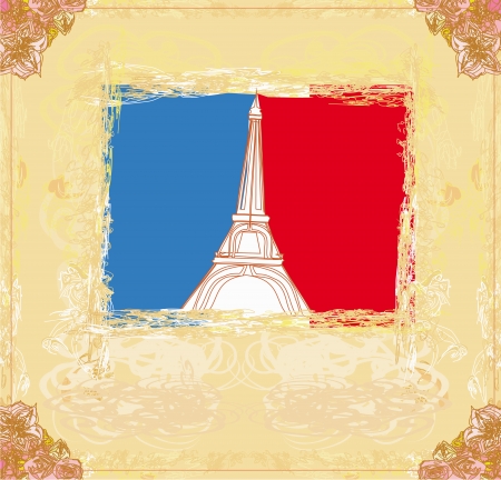  Eiffel tower artistic background.のイラスト素材