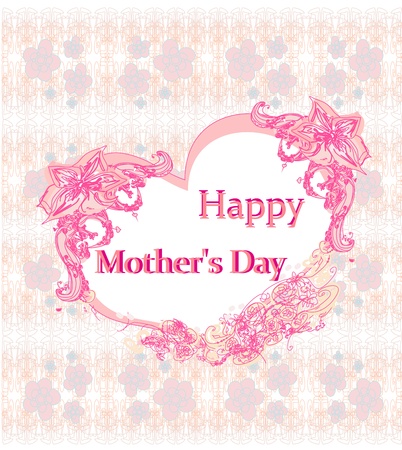 Happy Mother's Day - Lovely Greeting Card のイラスト素材