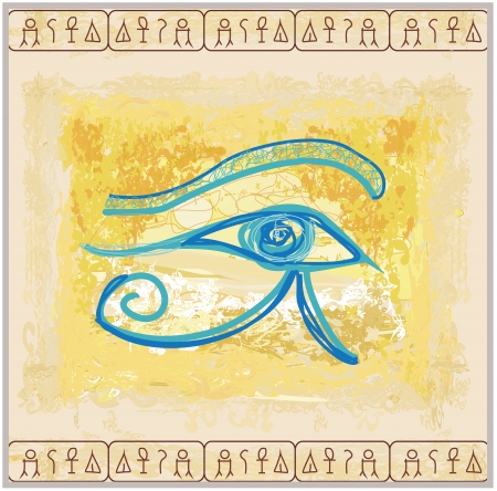 eye of horus - vintage backgroundのイラスト素材