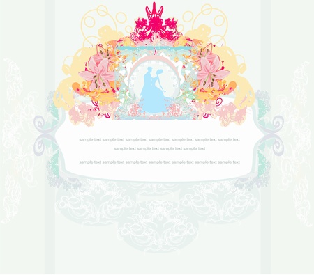  wedding dancing couple background のイラスト素材