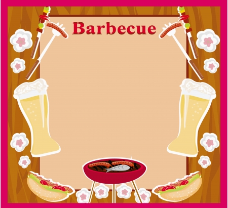 Barbecue Party Invitation のイラスト素材