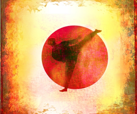 karate Grunge backgroundの写真素材