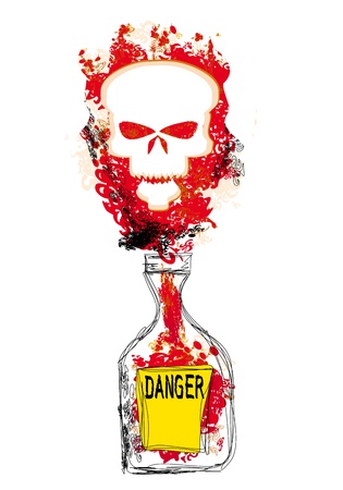 bottle of poisonのイラスト素材