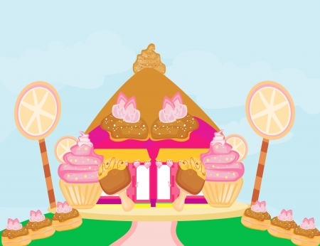 Candy house のイラスト素材