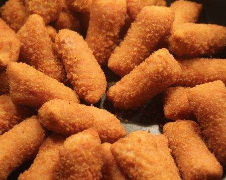 golden chicken nuggets の写真素材