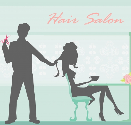 hairstylistのイラスト素材