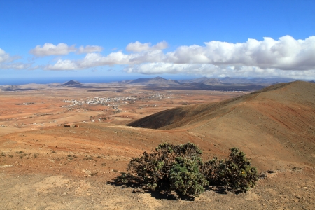 Mountain scenery landscape, Fuerteventura, Spain の写真素材