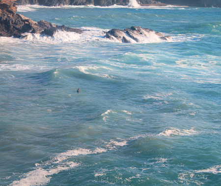 Waves in ocean の写真素材