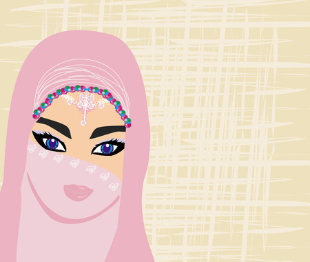 Arabian woman portraitのイラスト素材
