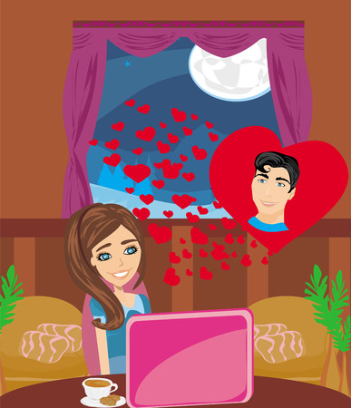 Love in web のイラスト素材