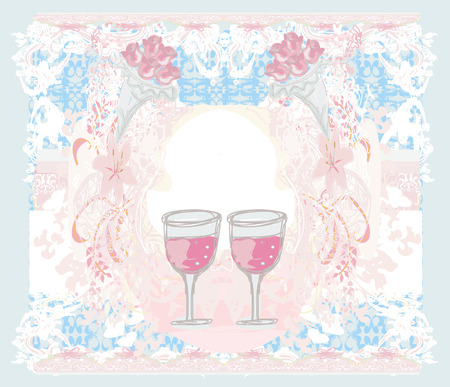 Cocktail party Invitation Card のイラスト素材