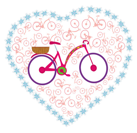 I Love My Bikeのイラスト素材