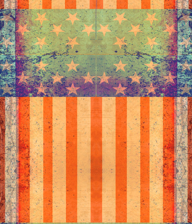 Dark Grunge US Flagの写真素材