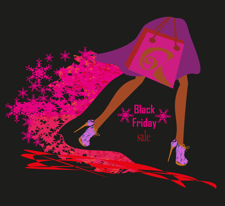 Black Friday cardのイラスト素材