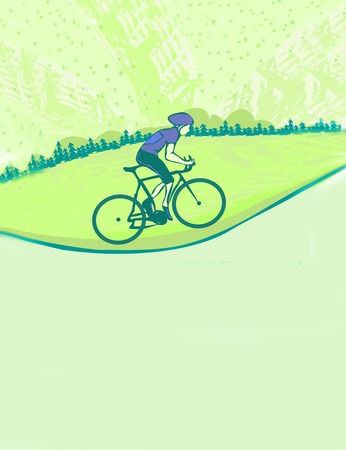 i love cycling bannerの写真素材