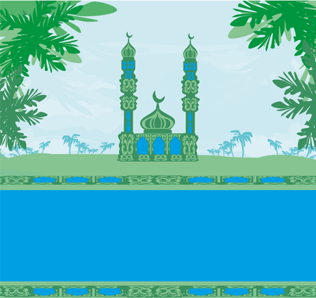ramadan kareem cardのイラスト素材