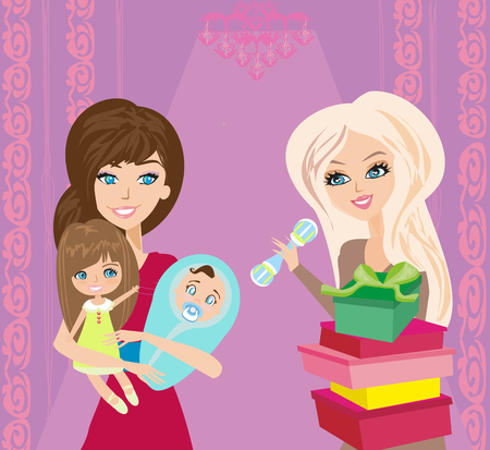 gifts for childrenのイラスト素材