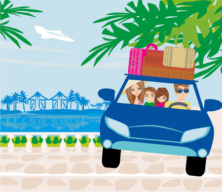 Family travelのイラスト素材