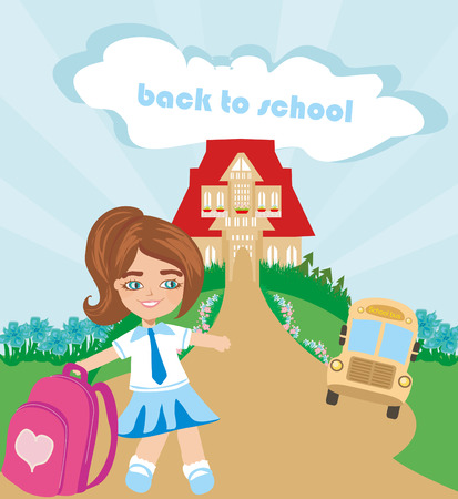 Back to School concept backgroundのイラスト素材