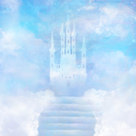 Castle in the cloudsの写真素材