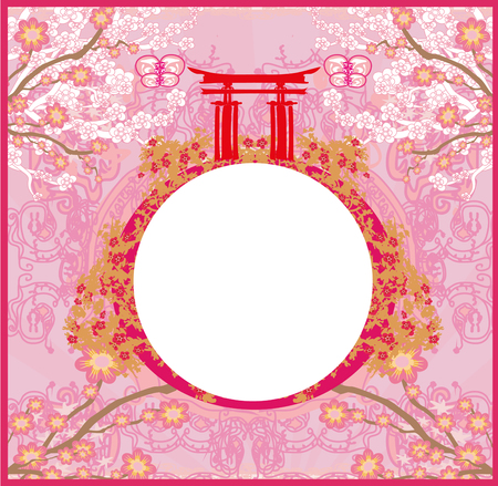 Decorative Chinese frameのイラスト素材