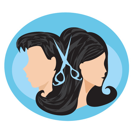 hairdressing salon - iconのイラスト素材