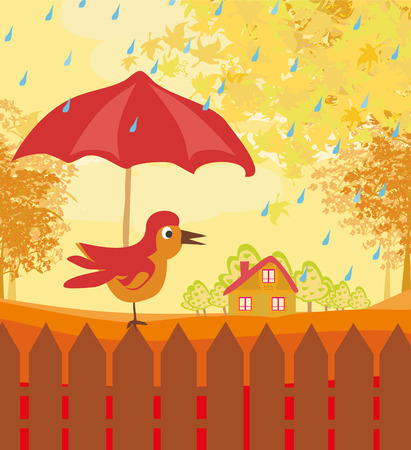 Autumn Birdのイラスト素材