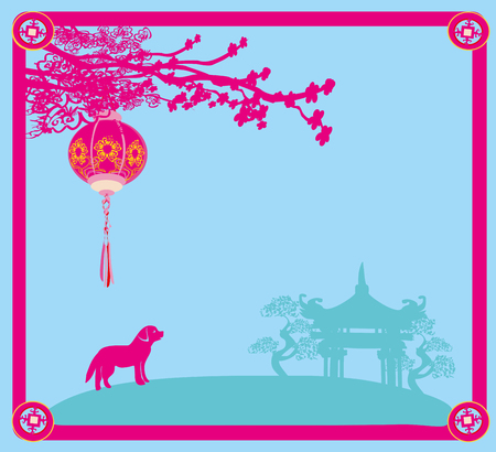 Year of the dog banner.のイラスト素材