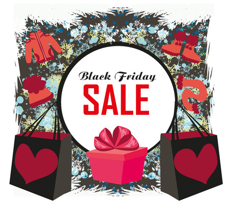 Black Friday Saleのイラスト素材