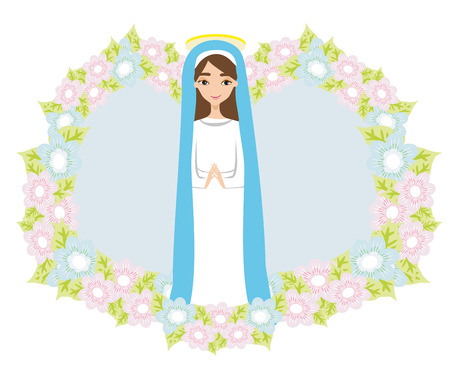 Holy Mary iconのイラスト素材