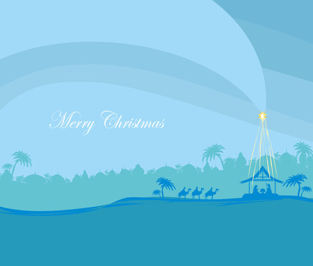 Birth of Jesus in Bethlehemのイラスト素材
